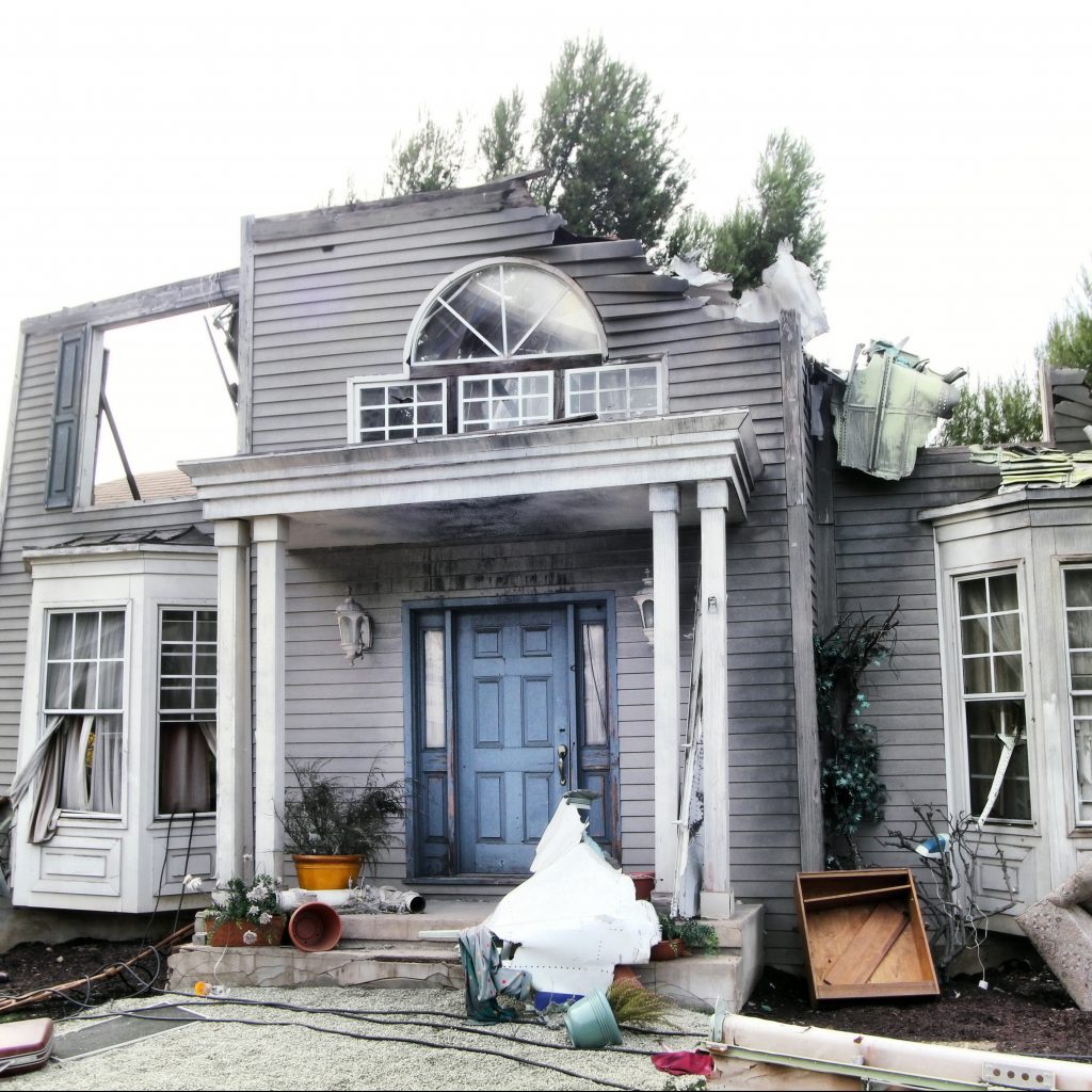 Hurricane Damaged Home